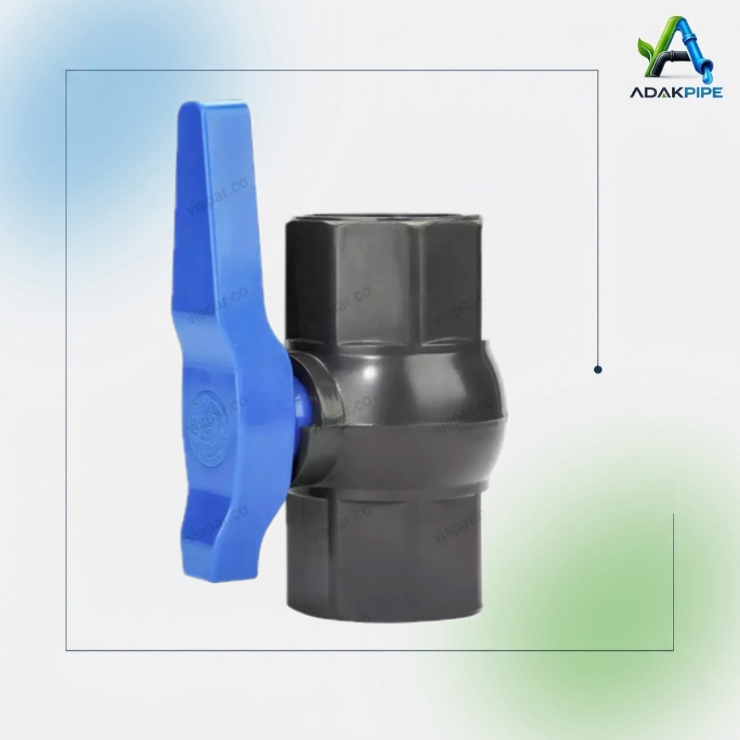 شیر توپی U-PVC چسبی ویسپار